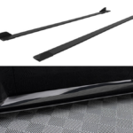 Lip Spoiler BMW 2 G87 M-Pack Side Skirts Street Pro v.1 Black + Gloss Flaps