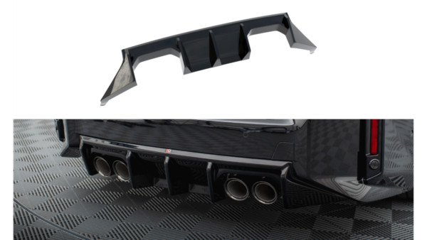 Lip Spoiler BMW 2 G87 M-Pack Rear Valance v.1 Gloss Black