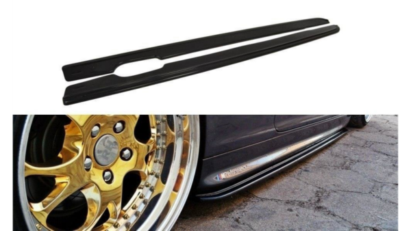 Lip Spoiler BMW 3 E46 M-Pack Side Skirts v.1 Gloss Black