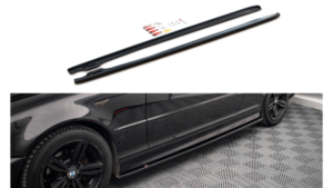 Lip Spoiler BMW 3 E46 M-Pack Side Skirts v.2 Gloss Black
