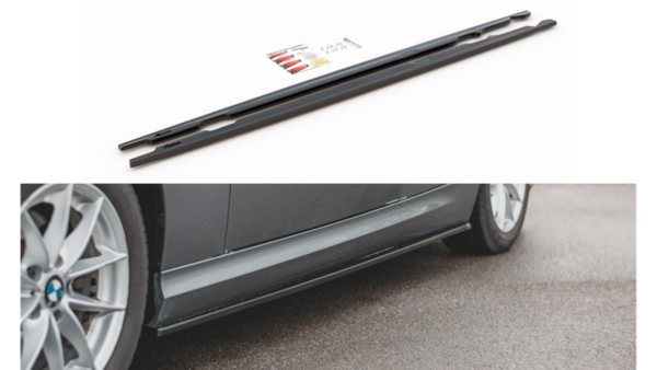 Lip Spoiler BMW 3 E90 E91 Facelift Side Skirts Gloss Black