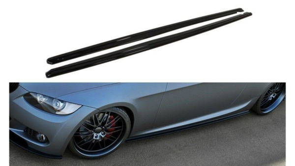 Lip Spoiler BMW 3 E92 M-Pack Side Skirts Gloss Black