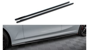 Lip Spoiler BMW 3 G20 G21 Facelift M-Pack Side Skirts Gloss Black
