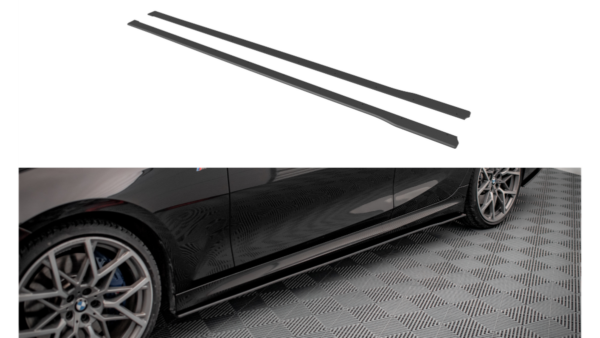 Lip Spoiler BMW 3 G20 G21 M-Pack Side Skirts Street Pro Black-Red