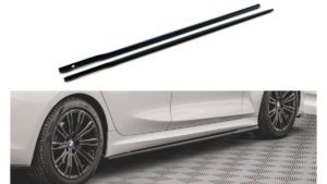 Lip Spoiler BMW 3 G20 G21 M-Pack Side Skirts v.2 Gloss Black