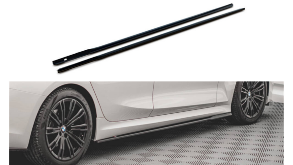 Lip Spoiler BMW 3 G20 G21 M-Pack Side Skirts v.2 Gloss Black