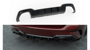 Diffuser BMW 3 G20 G21 M-Pack Rear Valance Fits car with towbar Gloss Black