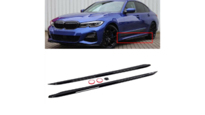 Lip Spoiler BMW 3 G20 G21 Side Skirts Gloss Black