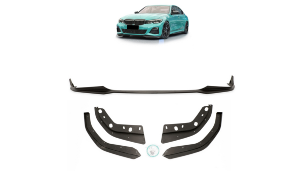Lip Spoiler BMW 3 G20 G21 Front Bumper Matt Black
