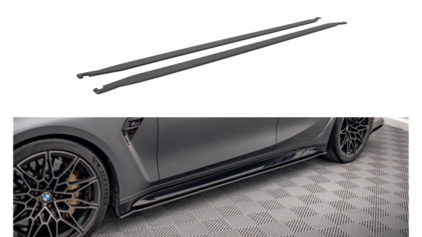 Lip Spoiler BMW 3 G80 M-Pack Side Skirts Street Pro Black-Red