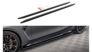 Lip Spoiler BMW 3 G80 M-Pack Side Skirts v.1 Gloss Black