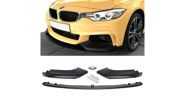 Lip Spoiler BMW 4 F32 F33 F36 Front Bumper Matt Black