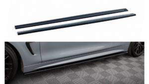 Lip Spoiler BMW 4 F32 F36 F33 M-Pack Side Skirts Gloss Black