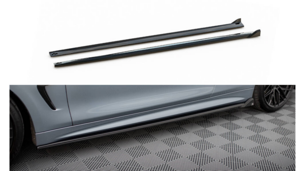 Lip Spoiler BMW 4 F32 F36 F33 M-Pack Side Skirts v.2