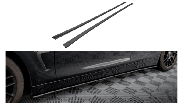 Lip Spoiler BMW 4 F36 Side Skirts Street Pro Black-Red