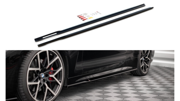 Lip Spoiler BMW 4 G22 M-Pack Side Skirts v.1 Gloss Black