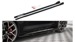 Lip Spoiler BMW 4 G22 M-Pack Side Skirts v.2 Gloss Black