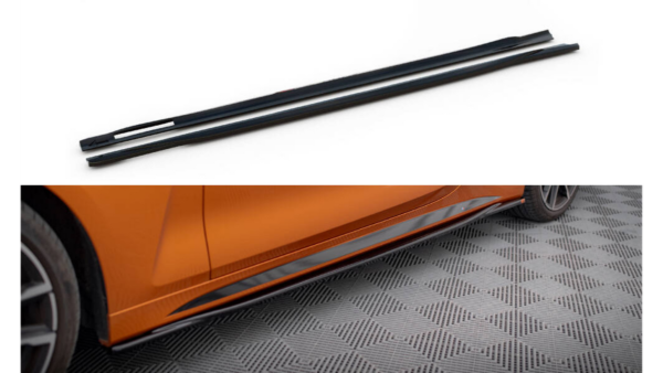 Lip Spoiler BMW 4 G22 M-Pack Side Skirts v.3 Gloss Black