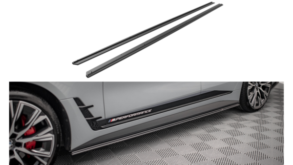 Lip Spoiler BMW 4 G26 M-Pack Side Skirts Street Pro Black-Red