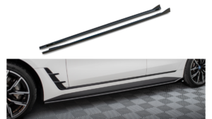 Lip Spoiler BMW 4 G26 M-Pack Side Skirts v.1 Gloss Black