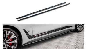 Lip Spoiler BMW 4 G26 M-Pack Side Skirts v.2 Gloss Black