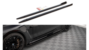 Lip Spoiler BMW 4 G82 M-Pack Side Skirts v.1 Gloss Black