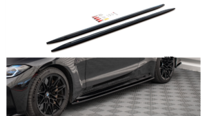Lip Spoiler BMW 4 G82 M-Pack Side Skirts v.2 Gloss Black