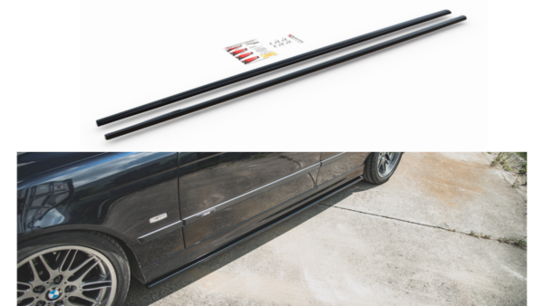 Lip Spoiler BMW 5 E39 M-Pack Side Skirts Gloss Black
