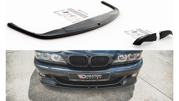 Lip Spoiler BMW 5 E39 M-Pack Front Bumper + Splitter Gloss Black