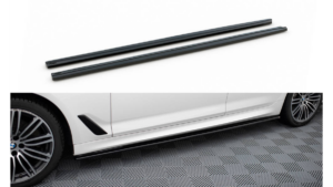Lip Spoiler BMW 5 G30 G31 M-Pack Side Skirts Gloss Black