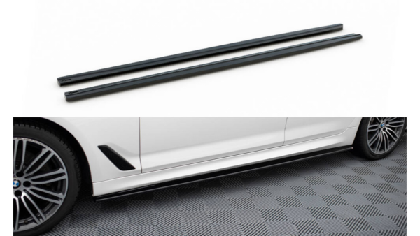 Lip Spoiler BMW 5 G30 G31 M-Pack Side Skirts Gloss Black