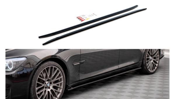 Lip Spoiler BMW 7 F01 M-Pack Side Skirts Gloss Black