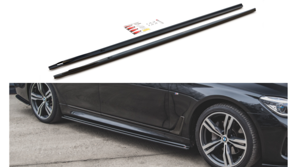 Lip Spoiler BMW 7 G11 M-Pack Side Skirts Gloss Black
