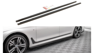 Lip Spoiler BMW 7 G12 M-Pack Side Skirts Gloss Black