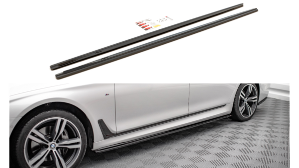 Lip Spoiler BMW 7 G12 M-Pack Side Skirts Gloss Black