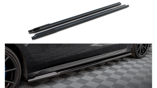Lip Spoiler BMW 7 G70 M-Pack Side Skirts Gloss Black