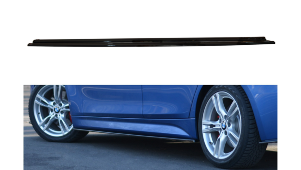 Lip Spoiler BMW F30 Facelift Side Skirts Gloss Black
