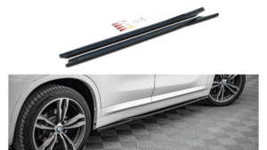 Lip Spoiler BMW X1 F48 M-Pack Side Skirts Gloss Black