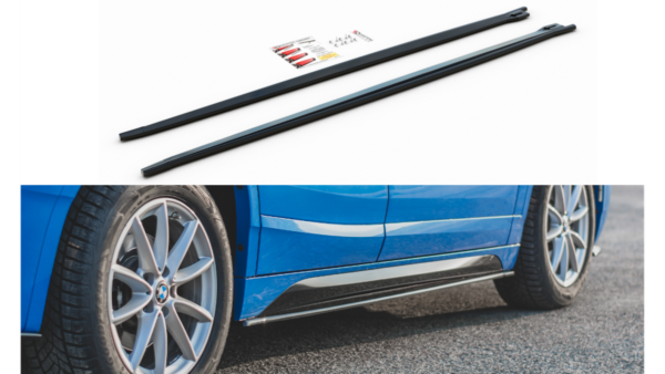 Lip Spoiler BMW X2 F39 M-Pack Side Skirts Gloss Black