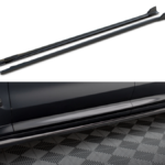 Lip Spoiler BMW X3 G01 Facelift M-Pack Side Skirts Gloss Black