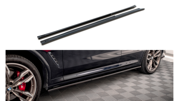 Lip Spoiler BMW X3 G01 M-Pack Side Skirts v.1 Gloss Black