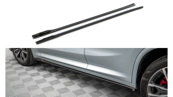 Lip Spoiler BMW X4 G02 Facelift M-Pack Side Skirts Gloss Black