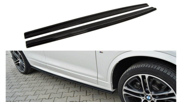 Lip Spoiler BMW X4 G02 M-Pack Side Skirts Gloss Black
