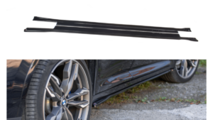 Lip Spoiler BMW X4 G02 M-Pack Side Skirts Gloss Black