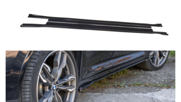 Lip Spoiler BMW X4 G02 M-Pack Side Skirts Gloss Black