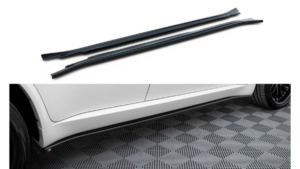 Lip Spoiler BMW X5 E70 Facelift M-Pack Side Skirts Gloss Black