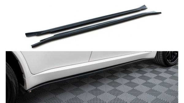 Lip Spoiler BMW X5 E70 Facelift M-Pack Side Skirts Gloss Black