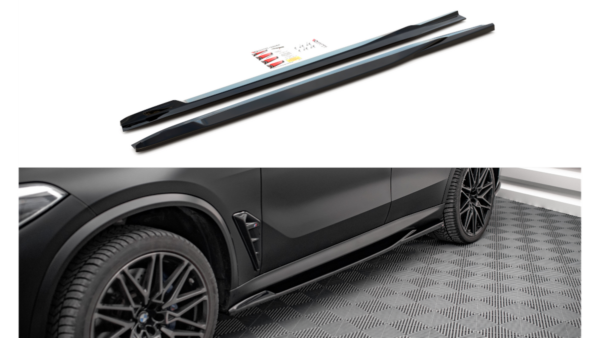 Lip Spoiler BMW X5 F95 M-Pack Side Skirts Gloss Black