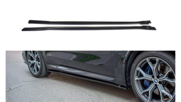 Lip Spoiler BMW X5 G05 M-pack Side Skirts Gloss Black