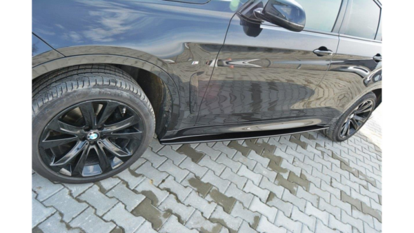 Lip Spoiler BMW X6 F16 M-Pack Side Skirts Gloss Black